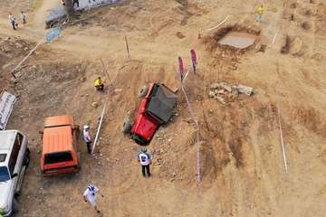  Exhibición de trial 4x4 en Jinámar (Foto TA)